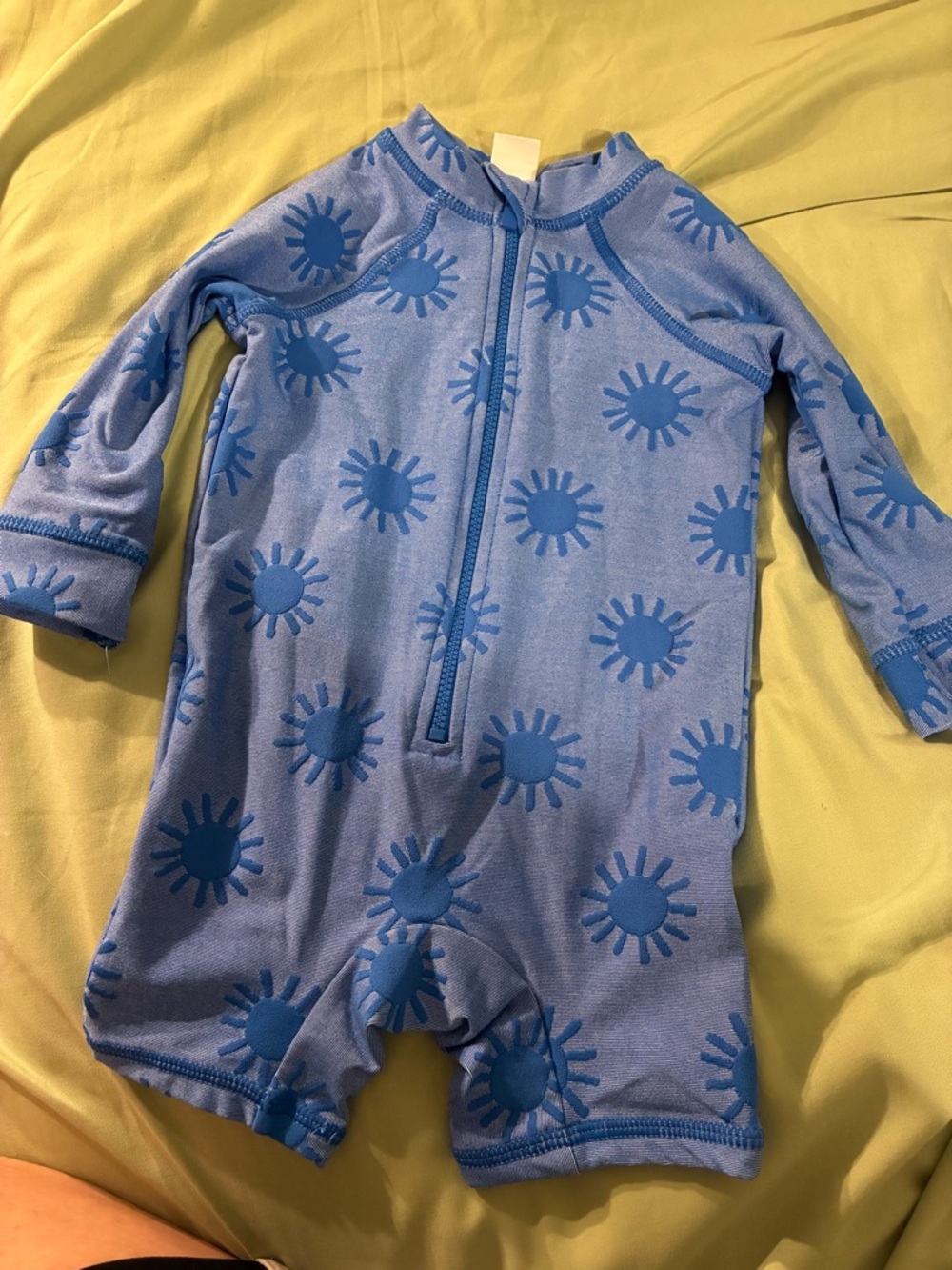 Cotton-On Kids Blue Sun-Print One-Piece Swimsuit